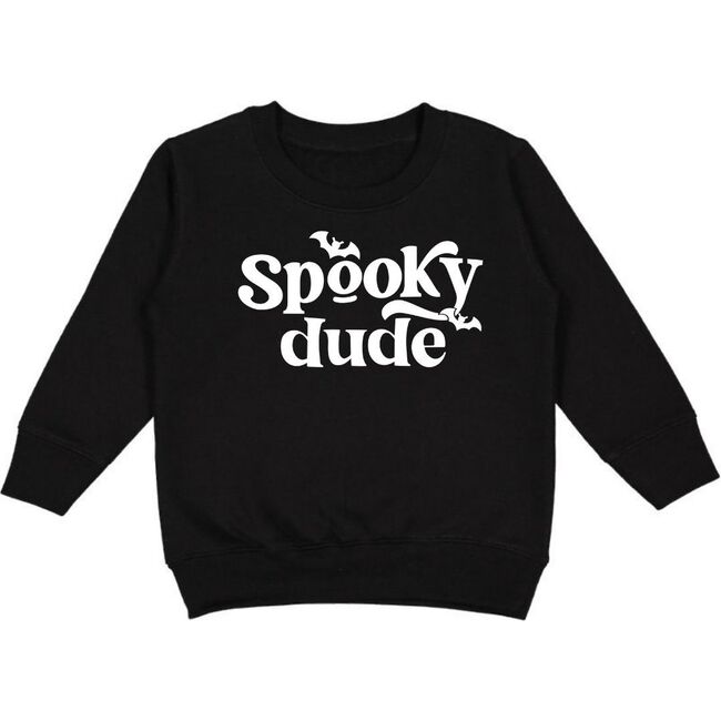 Spooky Dude L/S Sweatshirt, Black - Sweatshirts - 1