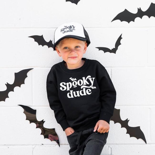 Spooky Dude L/S Sweatshirt, Black