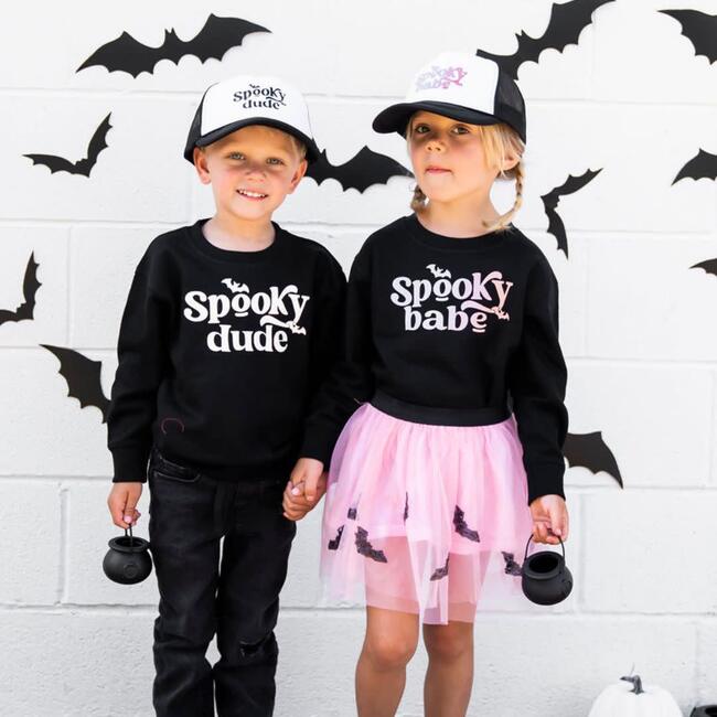 Spooky Dude L/S Sweatshirt, Black - Sweatshirts - 4