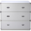 Anew 3-Drawer Campaign Dresser, White - Dressers - 1 - thumbnail