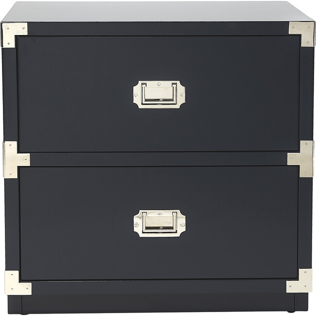 Anew 2-Drawer Campaign Dresser, Blue - Dressers - 1