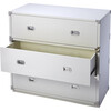 Anew 3-Drawer Campaign Dresser, White - Dressers - 3 - thumbnail