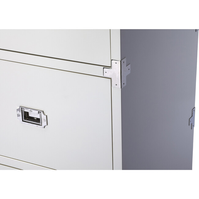Anew 3-Drawer Campaign Dresser, White - Dressers - 4