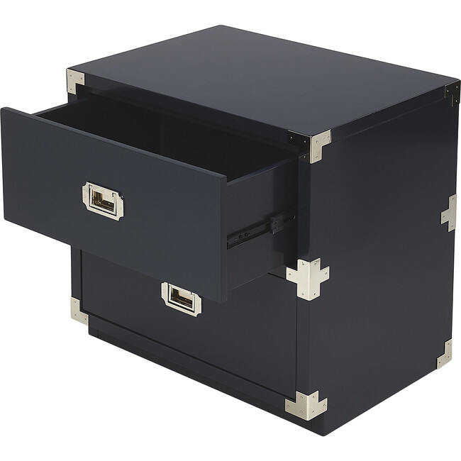 Anew 2-Drawer Campaign Dresser, Blue - Dressers - 4