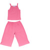Ribbed Knit Cotton Set, Bubblegum - Mixed Apparel Set - 1 - thumbnail