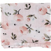 Organic Cotton Muslin Swaddle Blanket, Watercolor Floret - Swaddles - 1 - thumbnail