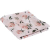 Organic Cotton Muslin Swaddle Blanket, Watercolor Floret - Swaddles - 3