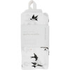 Organic Cotton Muslin Swaddle Blanket, Swallows - Swaddles - 4