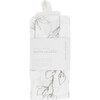 Organic Cotton Muslin Swaddle Blanket, Pencil Floral - Swaddles - 4