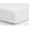 Organic Cotton Muslin Crib Sheet, White - Sheets - 3