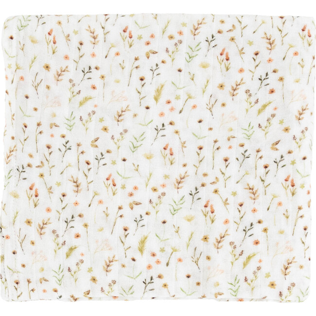 Organic Cotton Muslin Swaddle Blanket Set, Floral Field - Swaddles - 4