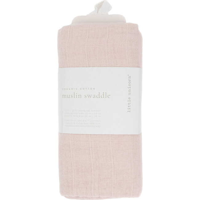 Organic Cotton Muslin Swaddle Blanket, Rosie - Swaddles - 3