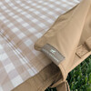 Outdoor Blanket, Beige Buffalo Check - Quilts - 3