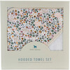 Infant Hooded Towel & Washcloth Set, Pressed Petals - Towels - 2