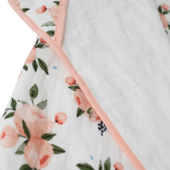 Toddler Hooded Towel, Watercolor Roses - Towels - 4