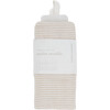 Organic Cotton Muslin Swaddle Blanket, Sand Stripe - Swaddles - 4