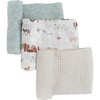 Cotton Muslin Swaddle Blanket Set, Farmyard Swaddle - Swaddles - 1 - thumbnail