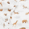 Organic Cotton Muslin Crib Sheet, Animal Crackers - Crib Sheets - 3