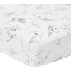 Organic Cotton Muslin Crib Sheet, Pencil Floral - Crib Sheets - 4