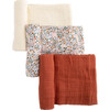 Cotton Muslin Swaddle Blanket Set, Pressed Petals - Swaddles - 1 - thumbnail