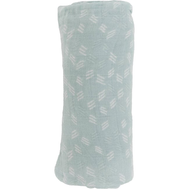 Cotton Muslin Swaddle Blanket, Misty Field - Swaddles - 3