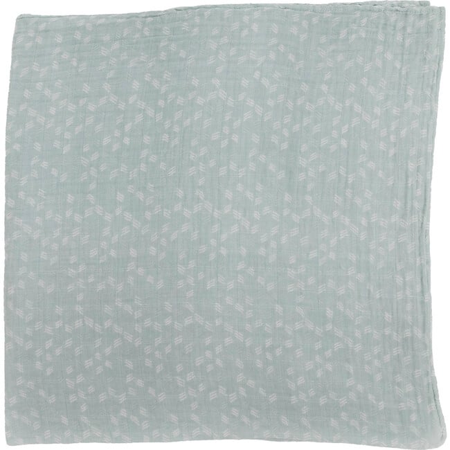 Cotton Muslin Swaddle Blanket, Misty Field - Swaddles - 4