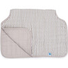 Cotton Muslin Burp Cloth, Grey Stripe - Bibs - 1 - thumbnail