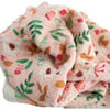 Cotton Muslin Baby Quilt, Vintage Floral - Quilts - 4