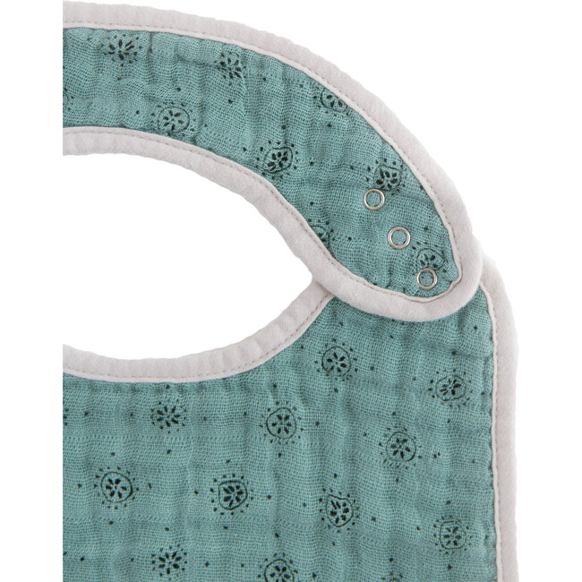Cotton Muslin Classic Bib 3 Pack, Vintage Floral - Bibs - 4
