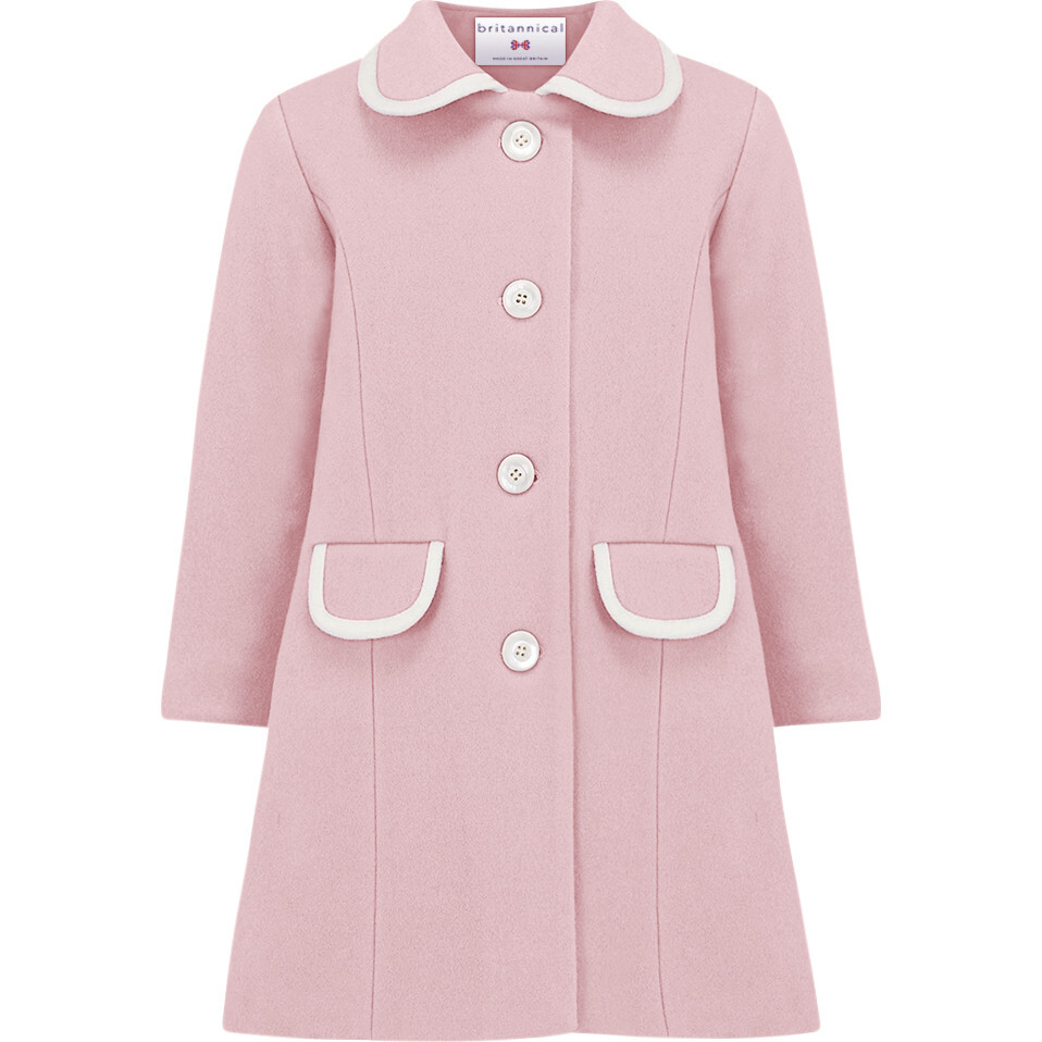 Kensington Coat, Powder Pink - Coats - 1