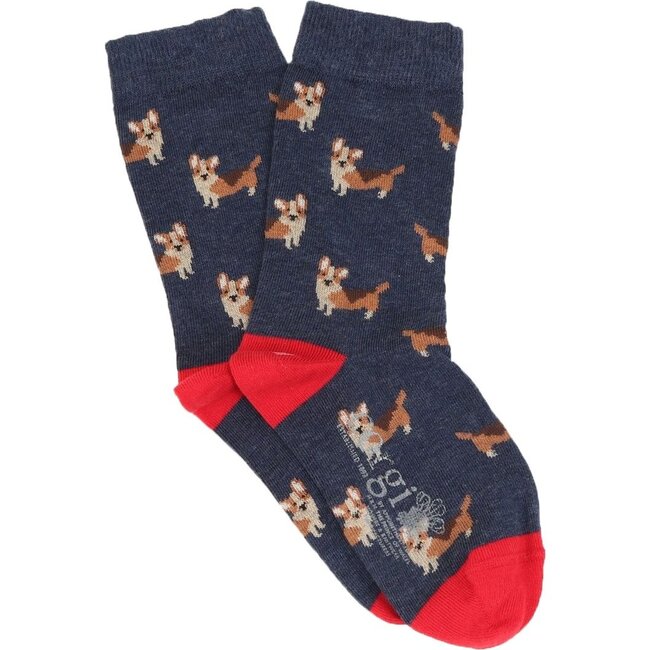 Great British Cotton Socks, Royal Navy Corgi Dogs