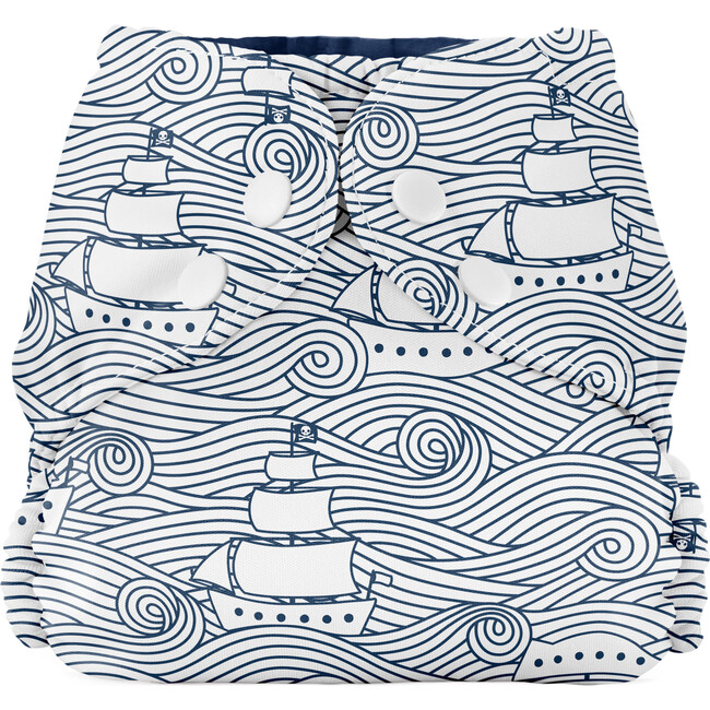 Reusable & Waterproof Cloth Diaper Outer, High Seas