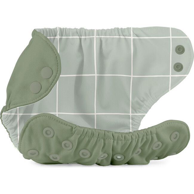 Reusable & Waterproof Cloth Diaper Outer, Aloe - Diapers - 4