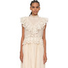 Women's Elise Top, Cream - Blouses - 1 - thumbnail