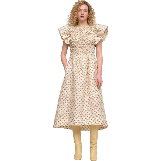 Women's Wilma Dress, Cream - Dresses - 1