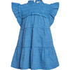 Sevyn Kids Dress, Blue - Dresses - 1 - thumbnail