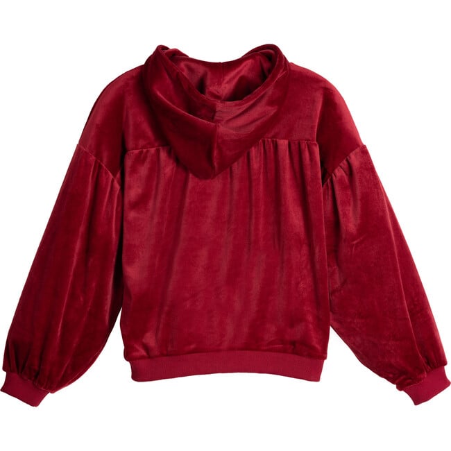 Indy Drop Shoulder Hoodie, Berry - Sweatshirts - 2