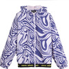 Xenia Athletic Jacket, Trippy Swirl - Jackets - 1 - thumbnail