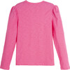 Cecily Puff Sleeve Top, Pink - Tees - 3 - thumbnail