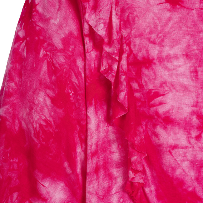 Darby Ruffle Dress, Pink Tie Dye