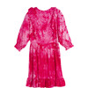 Darby Ruffle Dress, Pink Tie Dye - Dresses - 3