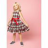 Arabella Frill Plaid Tartan Baby Party Dress, White - Dresses - 2