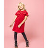 Coco Bow Velvet Girls Party Dress, Red - Dresses - 5