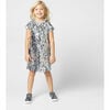 Coco Sequin Girls Party Dress, Silver - Dresses - 2