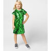Coco Sequin Girls Party Dress, Emerald Green - Dresses - 2