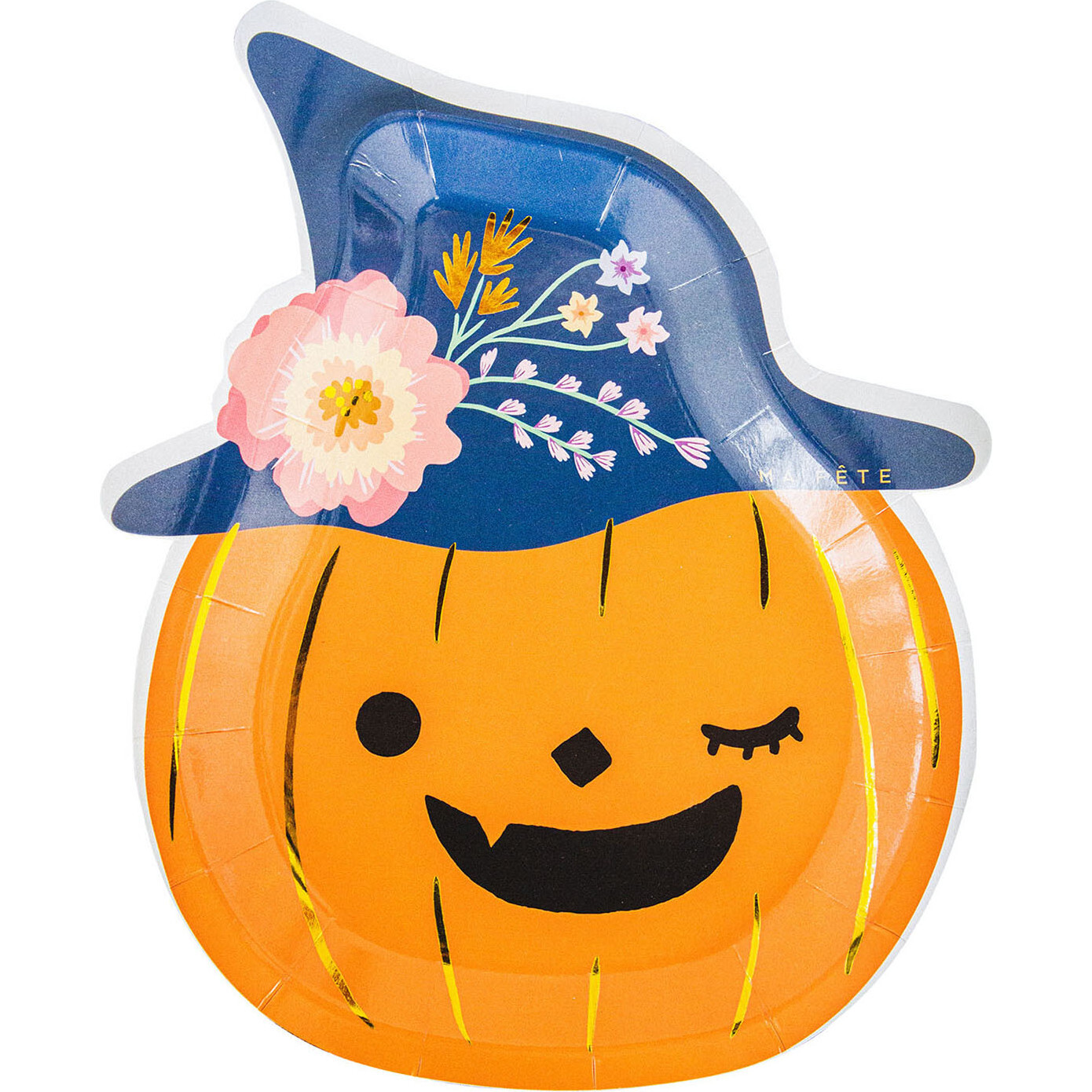 Halloween Pumpkin Plate, Set of 8 - Tableware - 1