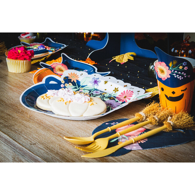 Halloween Broom Cutlery Set, Set of 24 - Tableware - 4