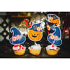 Halloween Treat Toppers, Pumpkin & Witch's Hat Set of 16 - Tableware - 5