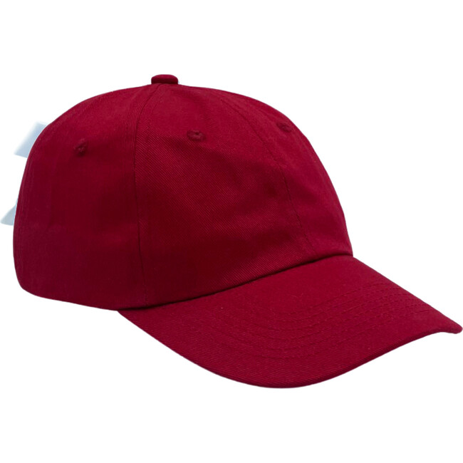 Customizable Bow Baseball Hat, Ruby Red