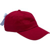 Customizable Bow Baseball Hat, Red & Blue - Hats - 1 - thumbnail